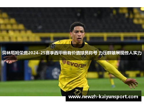 贝林厄姆荣膺2024-25赛季西甲最有价值球员称号 力压群雄展现惊人实力 贝林厄姆荣膺2024-25赛季西甲最有价值球员称号 力压群雄展现惊人实力
